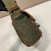 Medium Re-Nylon and suede shoulder bag