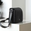 Leather shoulder bag