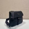 Re-Nylon and Saffiano leather shoulder bag