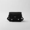 Re-Nylon and Saffiano leather shoulder bag