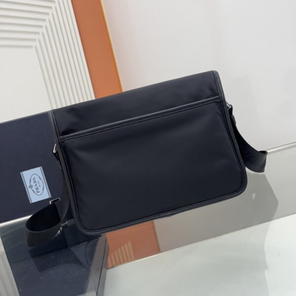 Re-Nylon and Saffiano leather shoulder bag