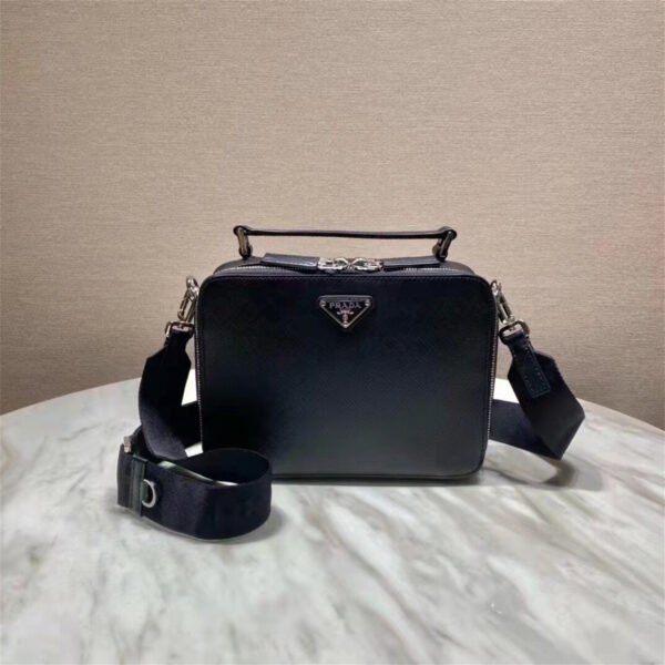 Medium Prada Brique Saffiano leather bag