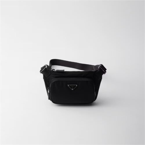 Re-Nylon and Saffiano leather shoulder bag