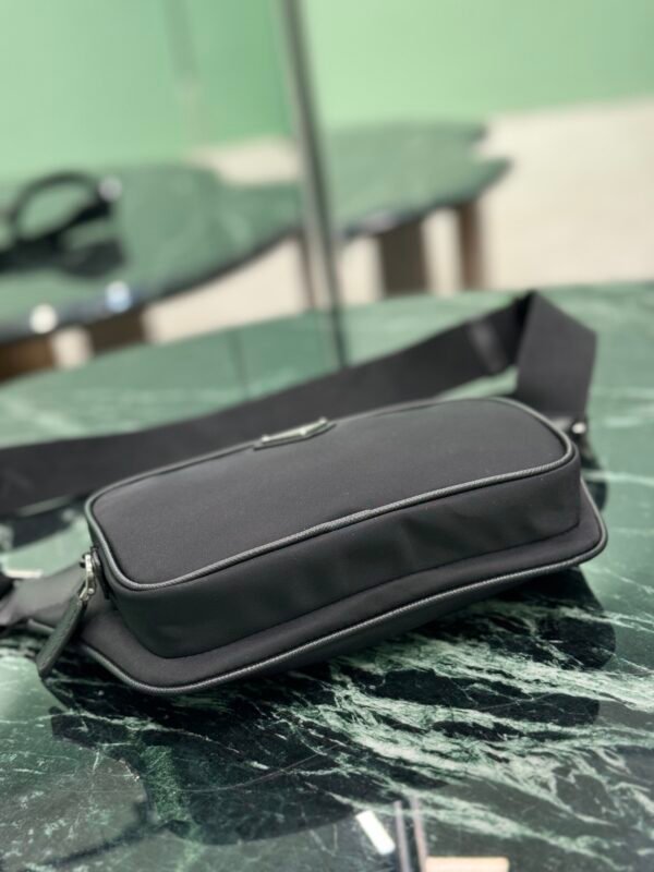 Re-Nylon and Saffiano leather shoulder bag