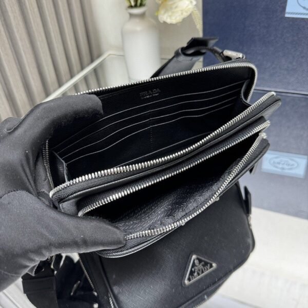 Saffiano leather belt bag