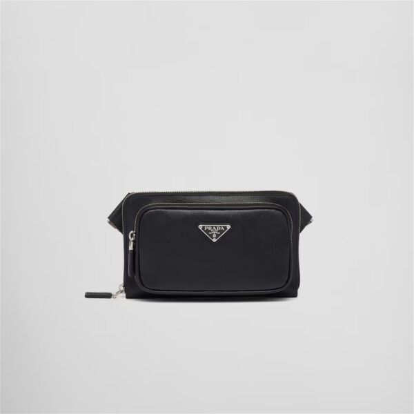 Saffiano leather belt bag
