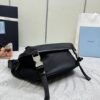 Re-Nylon and Saffiano leather shoulder bag