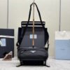 Re-Nylon and Saffiano leather shoulder bag
