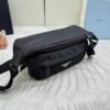 Re-Nylon and Saffiano leather shoulder bag