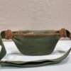 Re-Nylon and suede belt bag