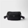 Medium Re-Nylon and Saffiano leather shoulder bag