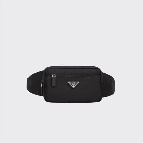 Re-Nylon and Saffiano leather belt bag