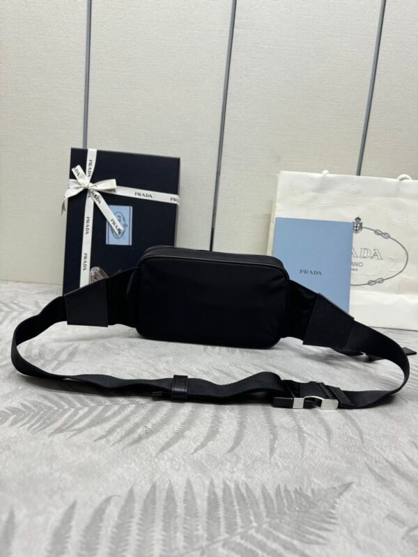 Re-Nylon and Saffiano leather belt bag