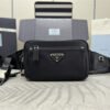 Re-Nylon and Saffiano leather belt bag