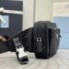 Re-Nylon and Saffiano leather belt bag