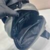Re-Nylon and Saffiano leather backpack