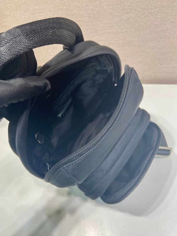 Re-Nylon and Saffiano leather backpack