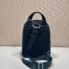 Re-Nylon and Saffiano leather backpack