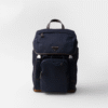 Re-Nylon and leather backpack
