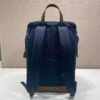 Re-Nylon and leather backpack
