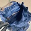 Re-Nylon and leather backpack