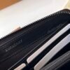 Burberry Check zipper wallet charcoal gray p80702541