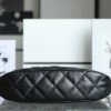 Chanel 22K HOBO Underarm Bag Black Lambskin Large