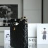 Chanel 22K HOBO Underarm Bag Black Lambskin Large