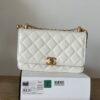 CHANEL 24C small gold ball double bead chain woc
