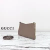 815263 AAEEM 1000-1 (2) Gucci GG Emblem Debossed Leather Medium Shoulder Bag