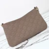 815263 AAEEM 1000-1 (6) Gucci GG Emblem Debossed Leather Medium Shoulder Bag