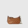 847091 AAFDV 6207-2 Gucci GG Emblem Debossed Leather Mini Shoulder Bag