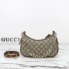 847447 FAD6L 9758 (3) Gucci GG Emblem Canvas Small Shoulder Bag