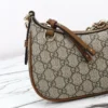 847447 FAD6L 9758 (4) Gucci GG Emblem Canvas Small Shoulder Bag