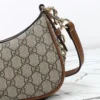 847447 FAD6L 9758 (5) Gucci GG Emblem Canvas Small Shoulder Bag