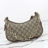 847447 FAD6L 9758 (6) Gucci GG Emblem Canvas Small Shoulder Bag